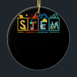 STEM Science Technology Engineering Mathematiker S Keramik Ornament<br><div class="desc">Geschenk für einen STEM Spezialisten in der Schule, Erziehungskarriere und Wissenschaft? STEAM Learning Crew tee, mit niedlichen Handzeichnungen von Labrador-Geräten, das macht sie stolz! inspirier Ihren Schülern! Wissenschaft, Technologie, Ingenieurmathematik (STEM) sind nicht nur für die Schule, sie entdecken die Geheimnisse der Welt. Dieses phantastische Tee eignet sich hervorragend für Männer...</div>