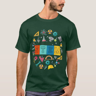 Stem Scienceechnology Engineering Matheacher Back T-Shirt