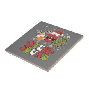 STEM Squad Rentier Santa Tree Ice Weihnachten Fliese