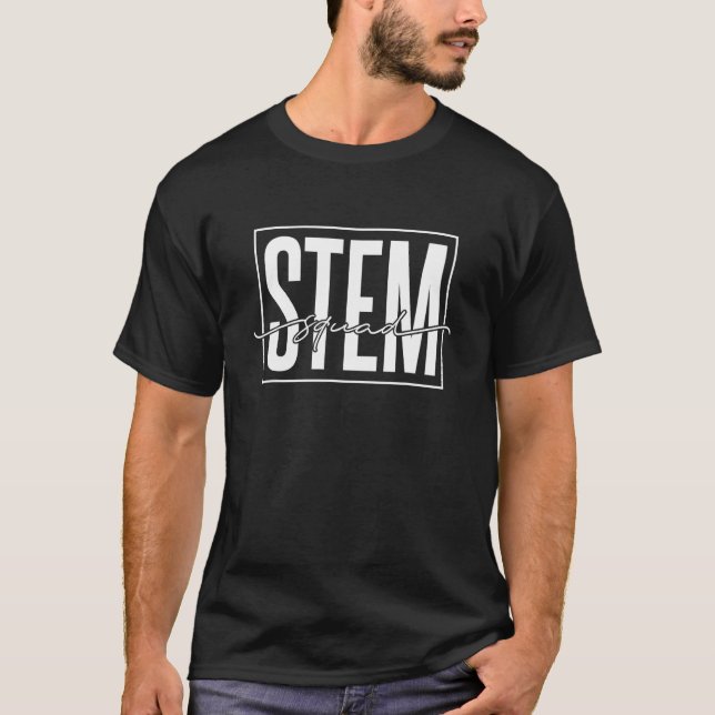 Stem Squad Science Technology Engineering Mathe T-Shirt (Vorderseite)