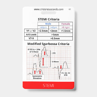 STEMI/EKGs-Abzeichen mit hohem Risiko Ausweis