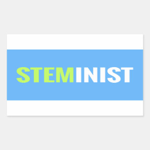 STEMinist-Aufkleber - Rechteck Rechteckiger Aufkleber