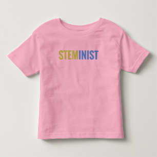 STEMinist Girls' Ringer-T-Shirt Kleinkind T-shirt