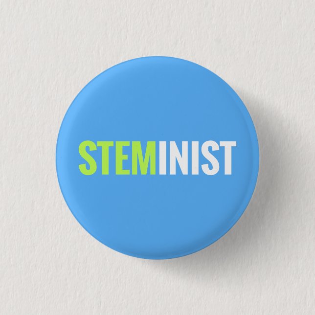 STEMinist Knopf Button (Vorderseite)