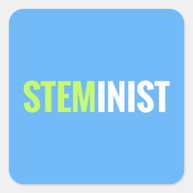 STEMinist Sticker - Platz (Vorderseite)