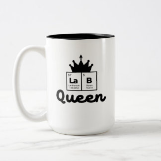  Steminist Women in Science - Lab Queen Zweifarbige Tasse