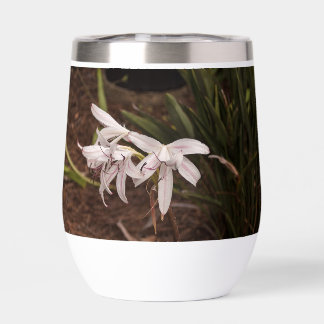 Stemless Wine Tumbler w Lilies