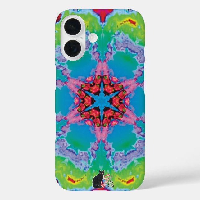 Stemma Kaleidoskop iPhone 16 Hülle (Rückseite)