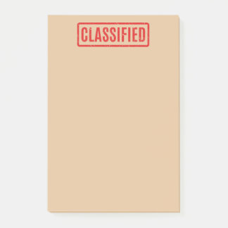 Stempelklassifizierte Postnotizen Post-it Klebezettel