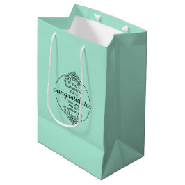 Stempelkreis - DEIN TEXT & DEINE IDEE - BLUMEN 9 Mittlere Geschenktüte
