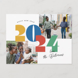 Stempelneue Fotokarte Feiertagspostkarte