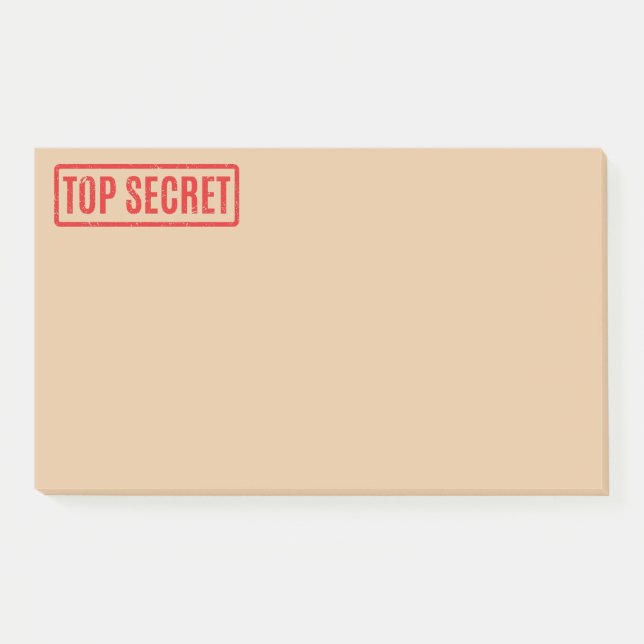Stempelte Top Secret Post-it Notes Post-it Klebezettel (Vorderseite)