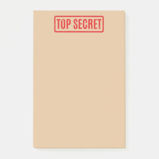 Stempelte Top Secret Post-it Notes Post-it Klebezettel