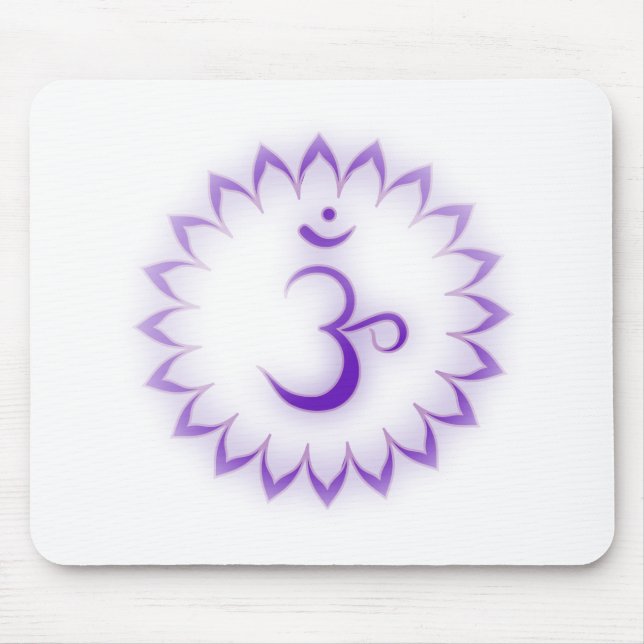 "Stenciled" Crown Chakra - Sahasrara Mousepad (Vorne)