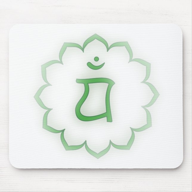 "Stenciled" Herz Chakra - Anahata Mousepad (Vorne)