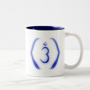 "Stenciled" Intuition Chakra - Ajna Zweifarbige Tasse