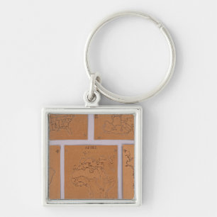 Stencils der Welt Schlüsselanhänger