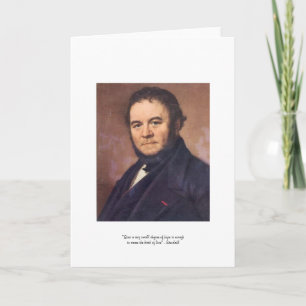 Stendahl "Geburt der Liebe" Quote Grußkarte Karte