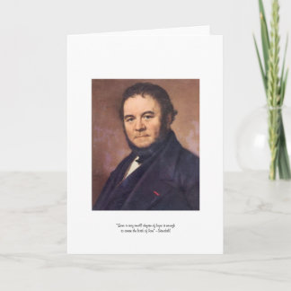 Stendahl "Geburt der Liebe" Quote Grußkarte Karte