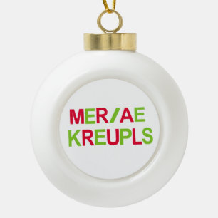 Steno Court Reporting Weihnachtsfeiertag Keramik Kugel-Ornament