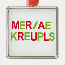Steno Gerichts-Berichts-Weihnachtsfeiertag Silbernes Ornament