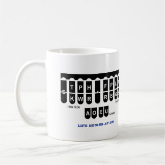 Steno Leben fängt bei der 225 Blau-Tasse an Kaffeetasse