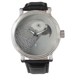 Stently African Gray Parrot Armbanduhr