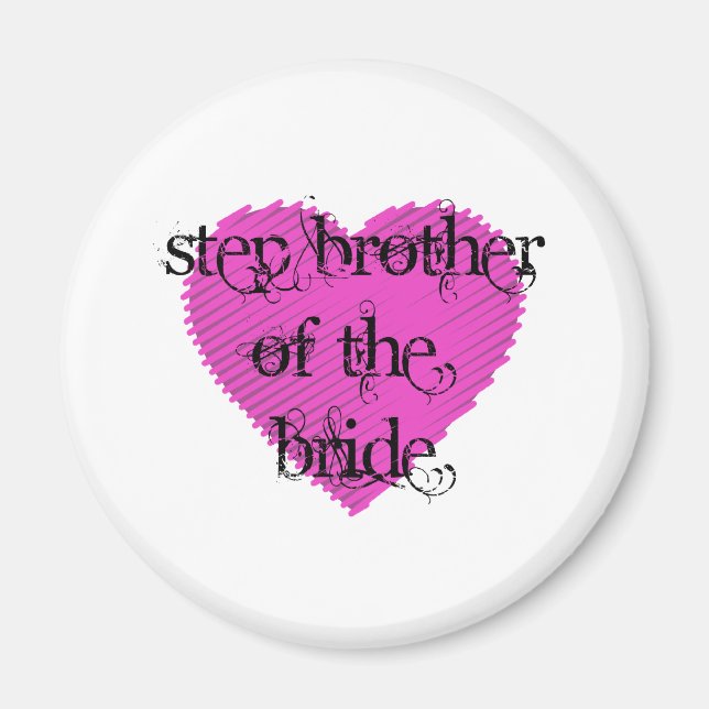 Step Brother of the Bride Magnet (Vorne)