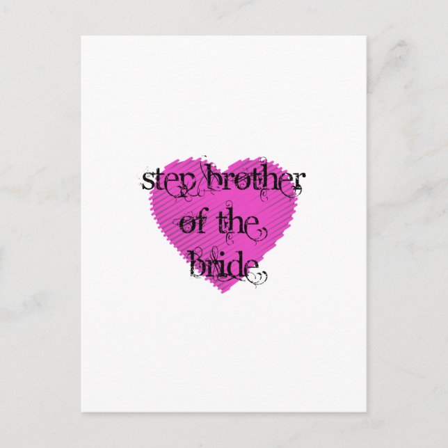 Step Brother of the Bride Postkarte (Vorderseite)