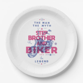 Step Bruder und biker der Mann der Mythos der Lege Pappteller