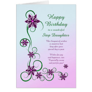 Step Fille Anniversaire avec rouleaux et fleurs