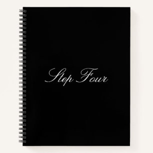 "Step Four"-Notebook Notizbuch