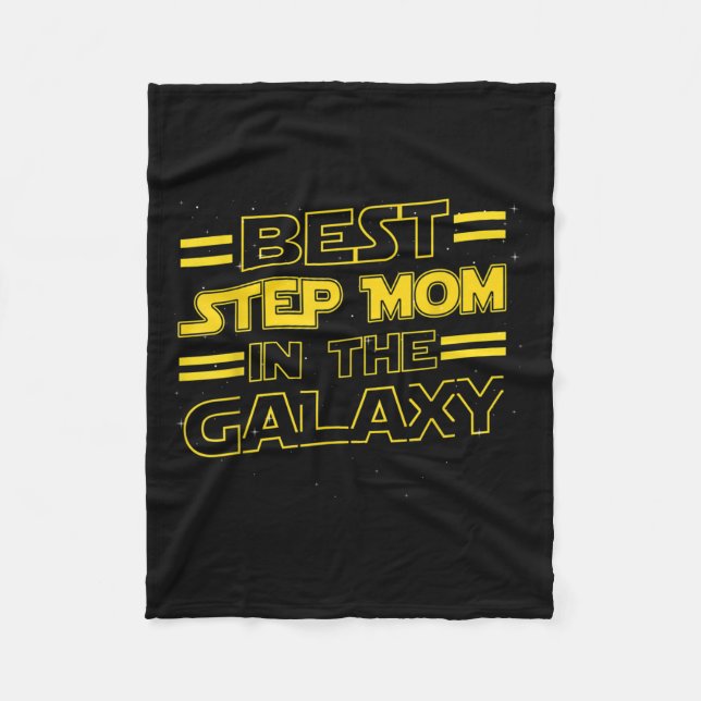 Step Mom In The Galaxy Funny Mothers Day Gift For  Fleecedecke (Vorderseite)