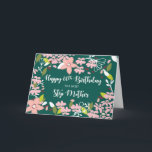 Step Mother 60. Geburtstag Grüne Blume Karte<br><div class="desc">Du bist genauso aufgeregt wie alle in der Familie. Alle sind fokussiert und voller Vorfreude auf die 60. Geburtstagsfeier Ihrer Stiefmutter. Vergessen Sie nicht,  diese Karte heute zu erhalten,  damit Sie bereit sind,  sie zu geben,  wenn dieser Tag ankommt.</div>