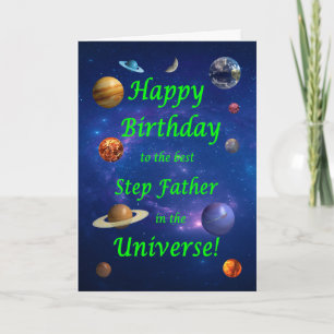 Step Pater Birthday Best in the Universe Karte
