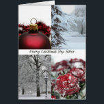 Step Sister Christmas Red Winter Collage<br><div class="desc">Erstellt aus einem Original Studio Porto Sabbia Foto! Diese Weihnachtskarte ist in verschiedenen Sprachen erhältlich,  für spezielle (familiäre) Beziehungen und als Staat-spezifische Karte für alle US-Staaten.</div>
