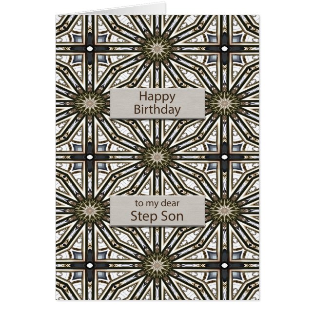 Step Son Birthday Abstrakt Mandala Design (Vorne)