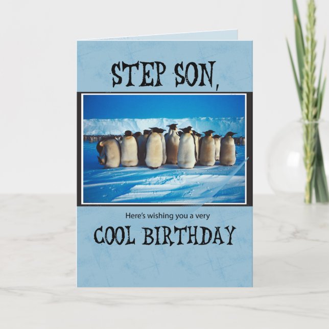 Step Son Birthday Karte (Vorderseite)