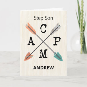 Step Son Camp personalisieren Sie die Namenspfeile Karte