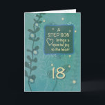 Step Son Religious 18. Geburtstag Green Hand Drawn Karte<br><div class="desc">Machen Sie sich bereit,  an der Feier eines sehr besonderen Anlasses teilzunehmen. Schon am 18. Geburtstag deines Schrittsofas musst du ihm diese Karte geben,  um glücklichen Geburtstag zu sagen und eine Botschaft zu teilen,  die ihm das Herz .</div>