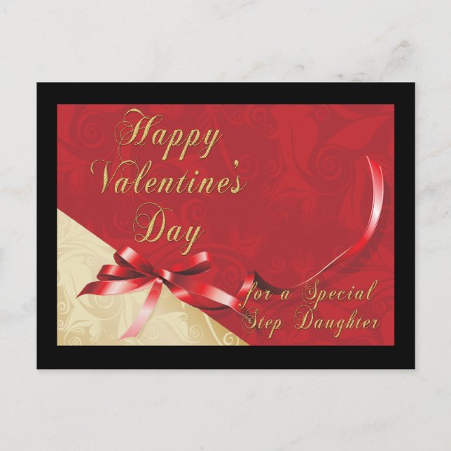 Step-Tochter Valentine Postkarte (Vorderseite)