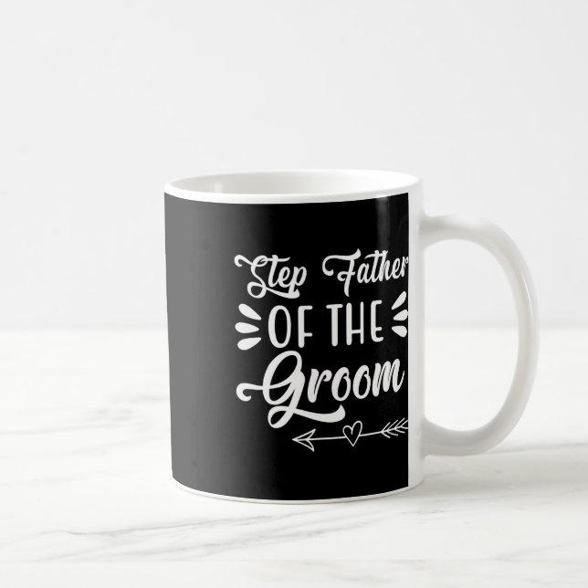 Step Vater der Groom Wedding Party Family Brid Kaffeetasse (Rechts)