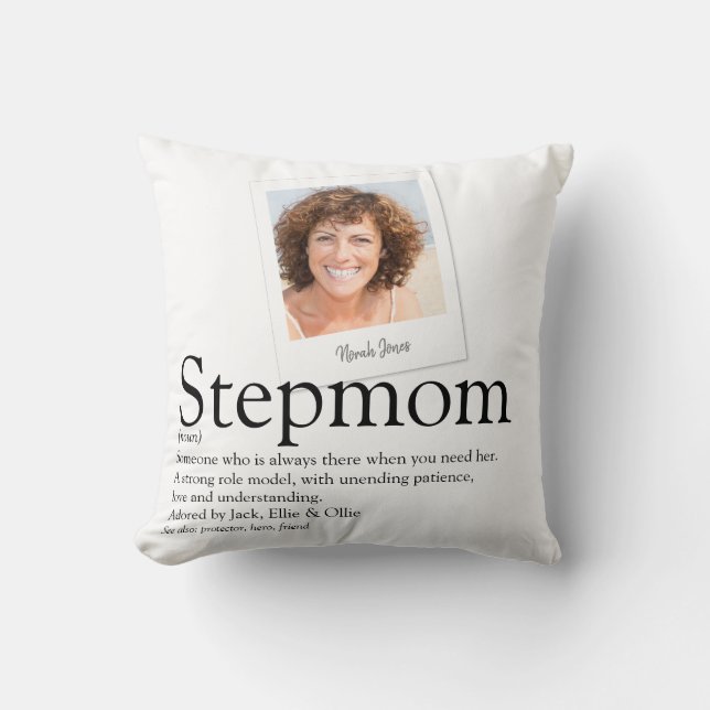 Stepama Bonus Mama Definition Modernes Foto Kissen (Vorderseite)