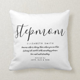 Stepama Quote Elegant Schwarz-Weiß-Kissen Kissen