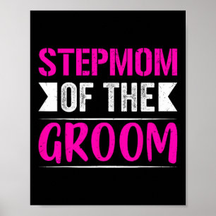 Stepama vom Groom gibt Mama Braut Hochzeitsgarten Poster