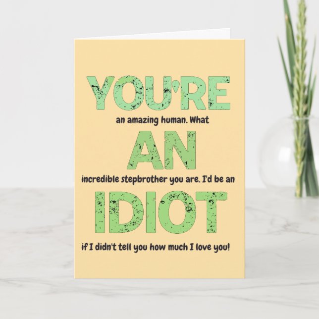 Stepbruder, du bist ein Phantastisches menschliche Karte (Vorderseite)