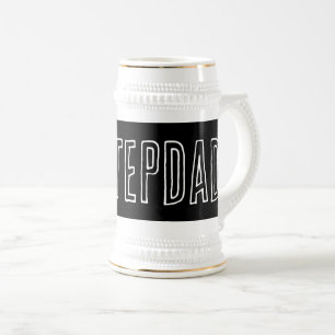 STEPDAD Bierstein-Geschenk für den Vater Bierglas