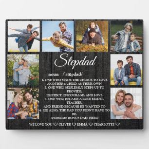 Stepdad Definition mit benutzerdefinierten 8 Fotos Fotoplatte