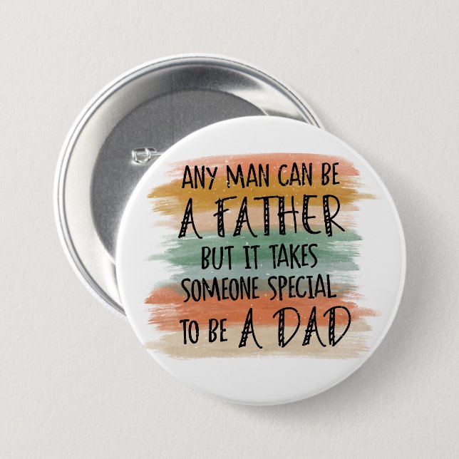Stepdad Father's Day-Geschenk | Besondere Väter Button (Vorne & Hinten)