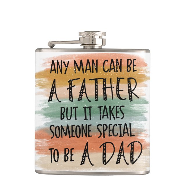 Stepdad Father's Day-Geschenk | Besondere Väter Flachmann (Vorderseite)